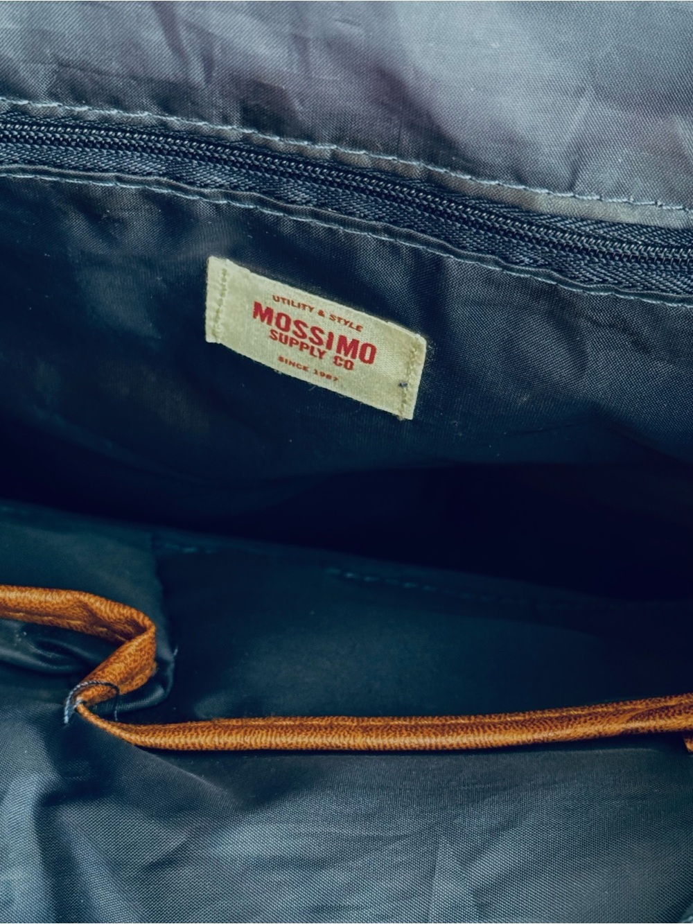 Mossimo Supply Co. Quilted Backpack with Brown Trim - Picture 5 of 11